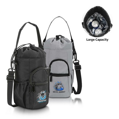 Heavy-Duty 900D Drawstring Golf Cooler Sling