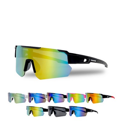 UV400 Sport Viper Mirrored Sunglasses